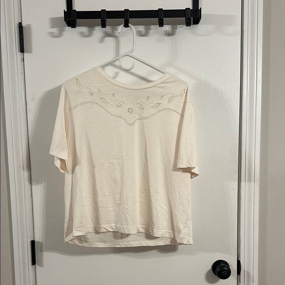 Elegant Cream Women's Top